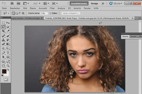 Nouvelles fonctionnalités dans Photoshop CS5 : Amélioration des bords et masques intelligents.