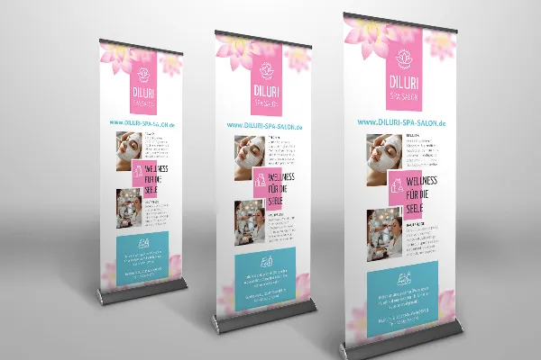 Modello di design per un roll-up vistoso (Vol. 2) - Versione 8