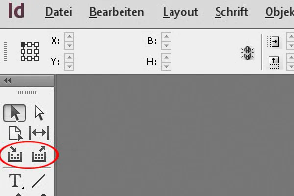 Das Inhaltsaufnahme- und Inhaltsplatzierungs-Werkzeug in InDesign