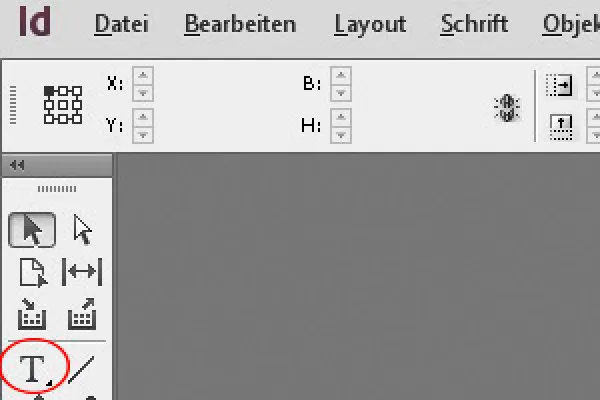 Das Text- und das Text-auf-Pfad-Werkzeug in InDesign