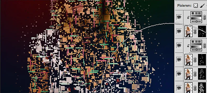 Potret memukau - efek piksel squared