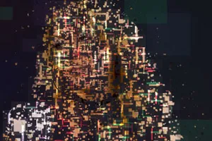 Smashing portrait - the pixelation effect