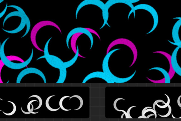 Confetti brushes for Procreate: crescent moons