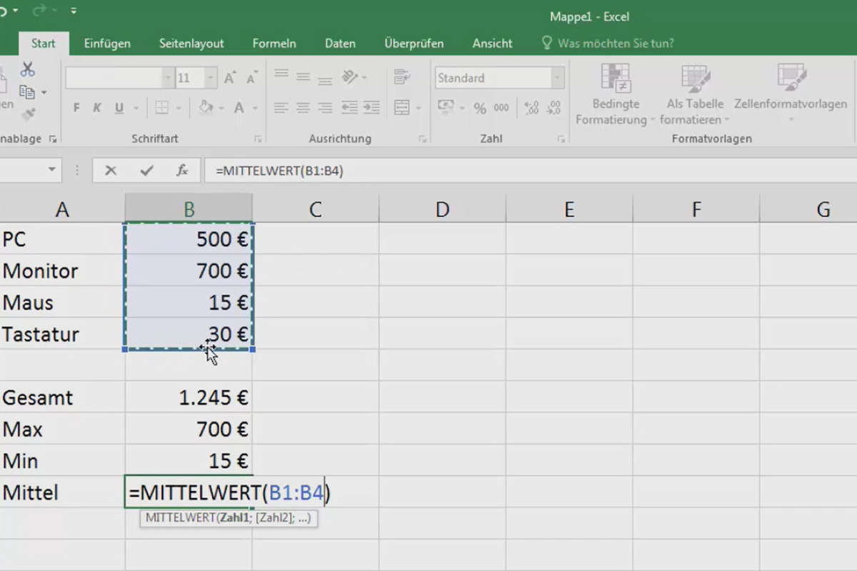 Excel Grundlagen Einf Hrung F R Anf Nger