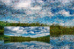 Create a photo mosaic