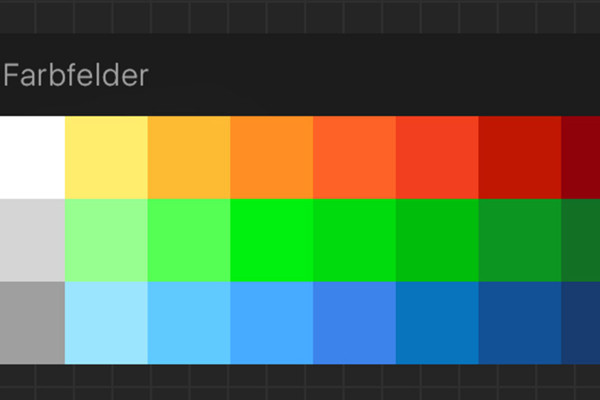 Color fields for fire drawings in Procreate