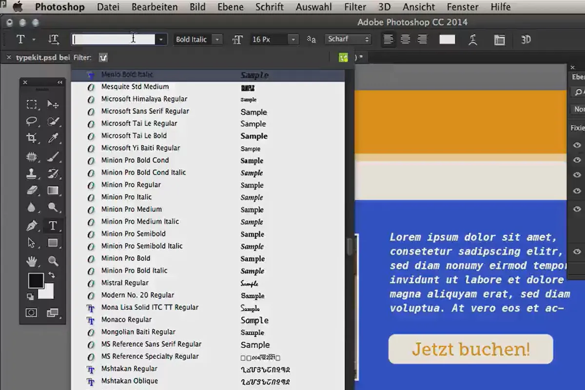 What's new in the Creative Cloud: Photoshop CC 2014 (June 2014) - 05 Font management