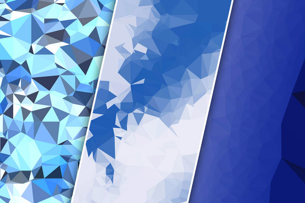 Polygonal textures and backgrounds - Version 1: blue