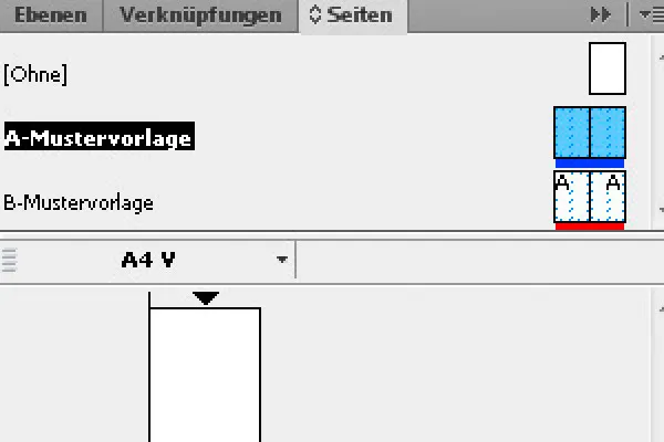 Arbeiten mit Musterseiten in InDesign