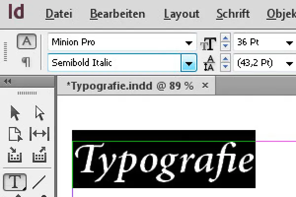 Typography in InDesign