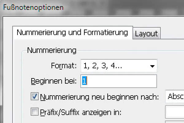 Fußnoten in InDesign