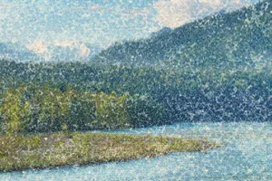 Pointillisme - digitale maleeffekter i puntillismestil