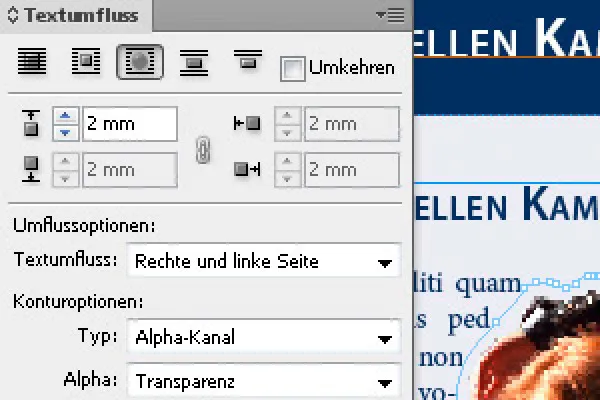 Textumfluss in InDesign