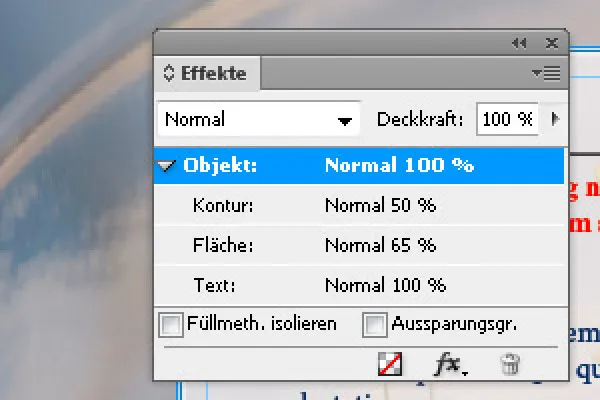 Objekte mit Effekten versehen in InDesign