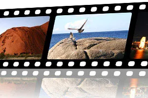 Create film strip with reflection and transformation