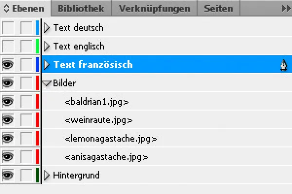 Die Ebenenfunktion in InDesign