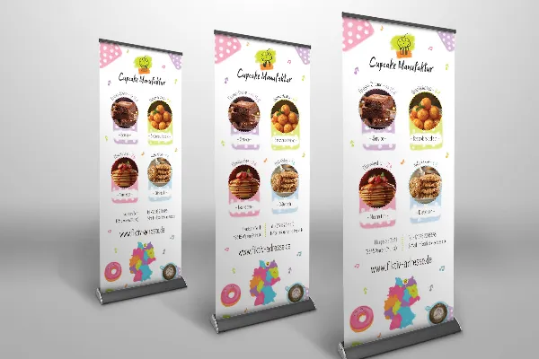 Modello di design per un roll-up accattivante (Vol. 2) - Versione 2