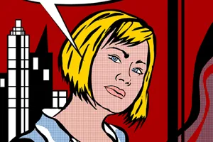 Porträt im Stil von Roy Lichtenstein