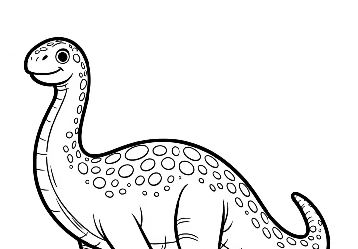 Paint long-necked dinosaurs