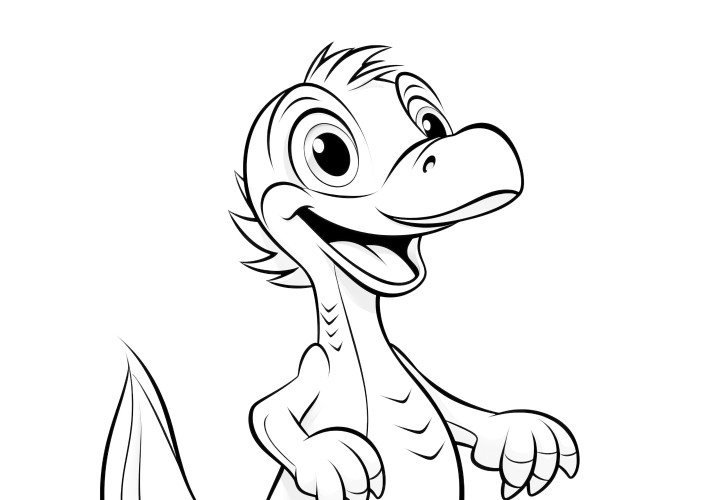 Velociraptor: Free coloring page