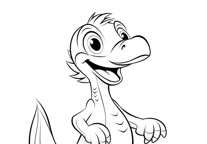 Velociraptor: Free coloring page