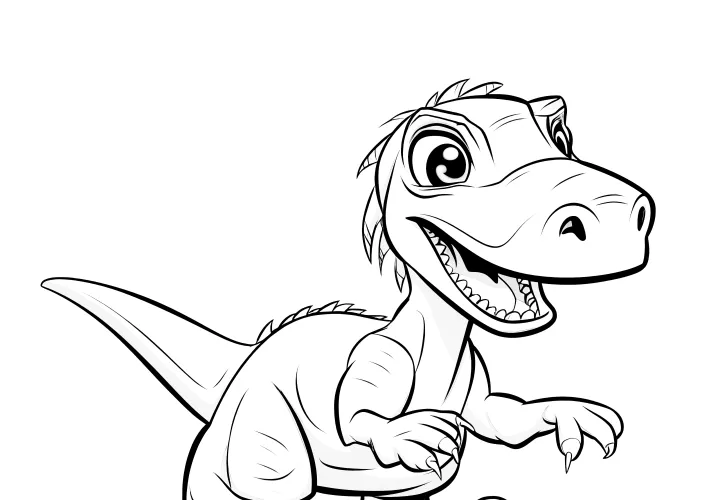 Velociraptor for printing & coloring