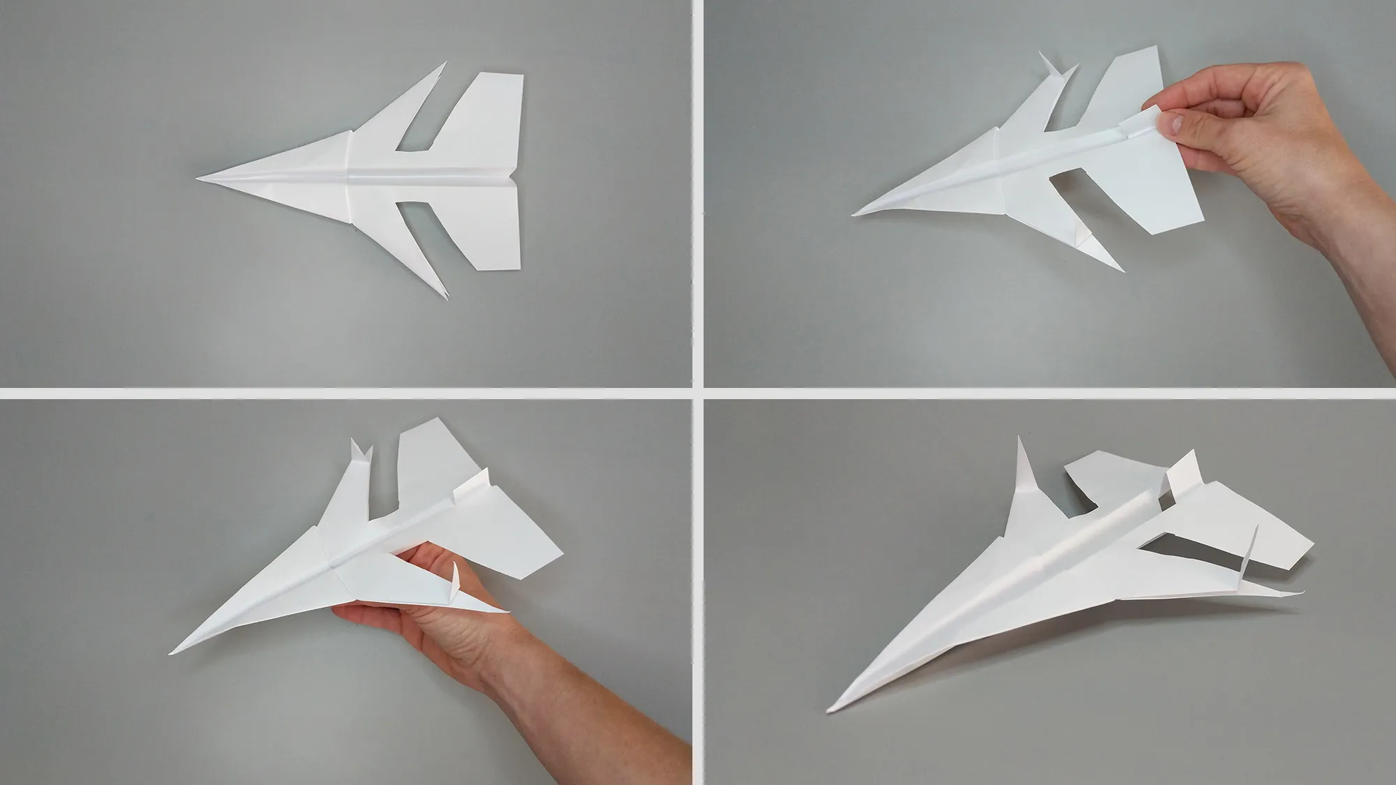 Origami Flugzeug/Raumschiff: Schritt 5