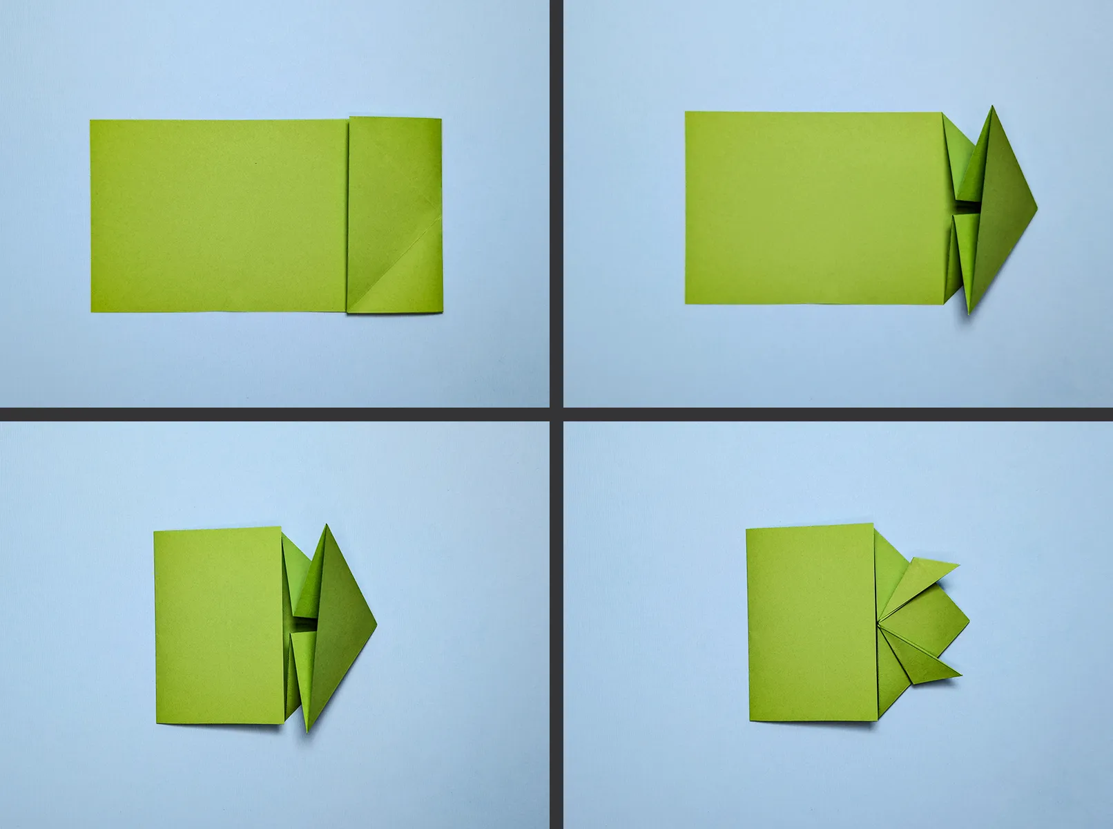 Skákající origami žába: Návod krok za krokem s fotografiemi a popisem. Obrázek 2