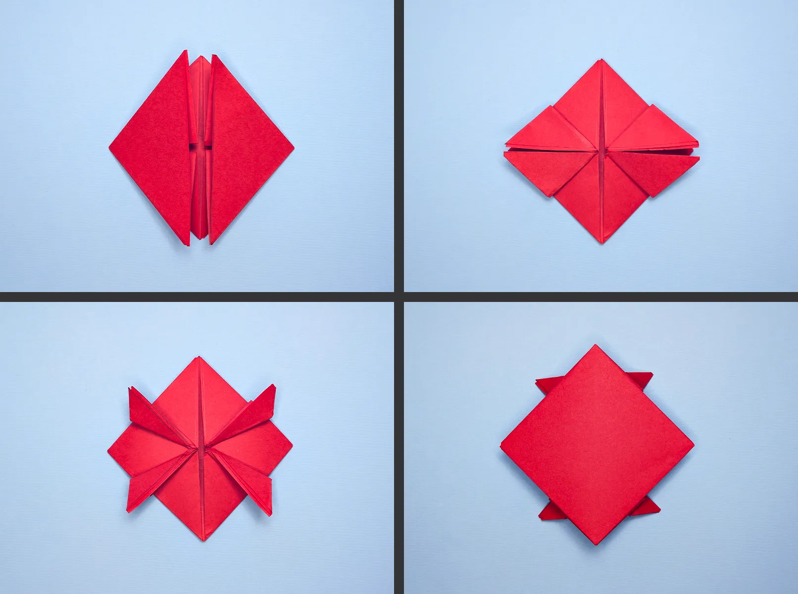 Skákajúca origami žaba: Postupný návod s fotkami a popisom. Obrázok 3