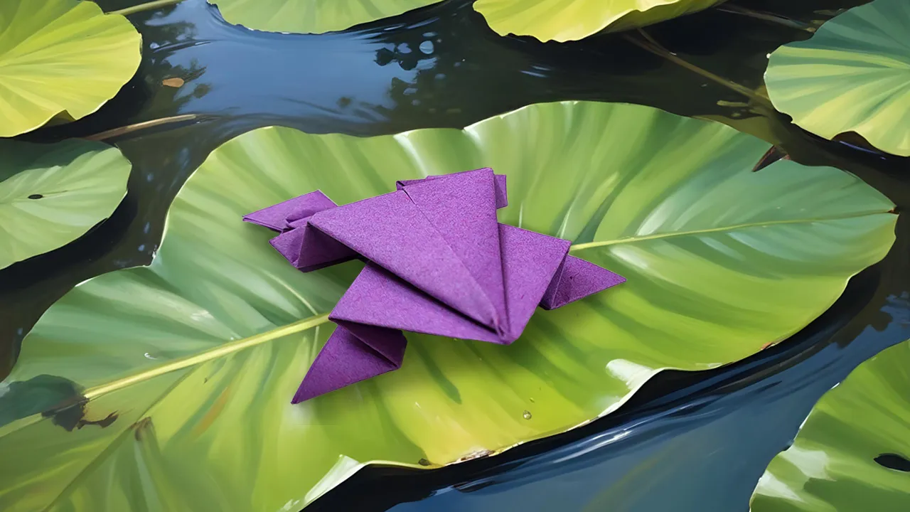 Skákajúca origami žaba: Návod s fotkami a videom