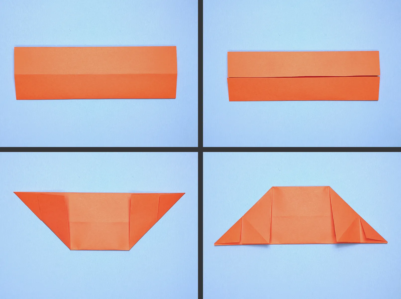 Tank van papier: Stap-voor-stap Origami handleiding met foto's en beschrijving. Afbeelding 6