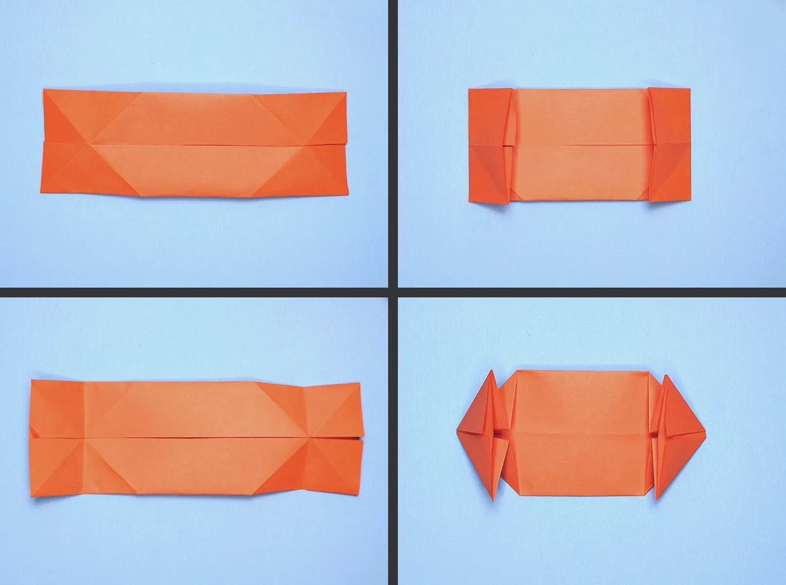 Tank van papier: Stapsgewijze origami-instructies met foto's en beschrijving. Afbeelding 7