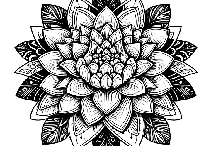 Mandala de fleurs : Inspiration à travers des motifs délicats (à télécharger)