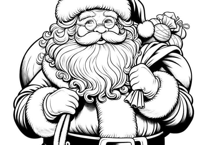 Santa Claus: free coloring sheet