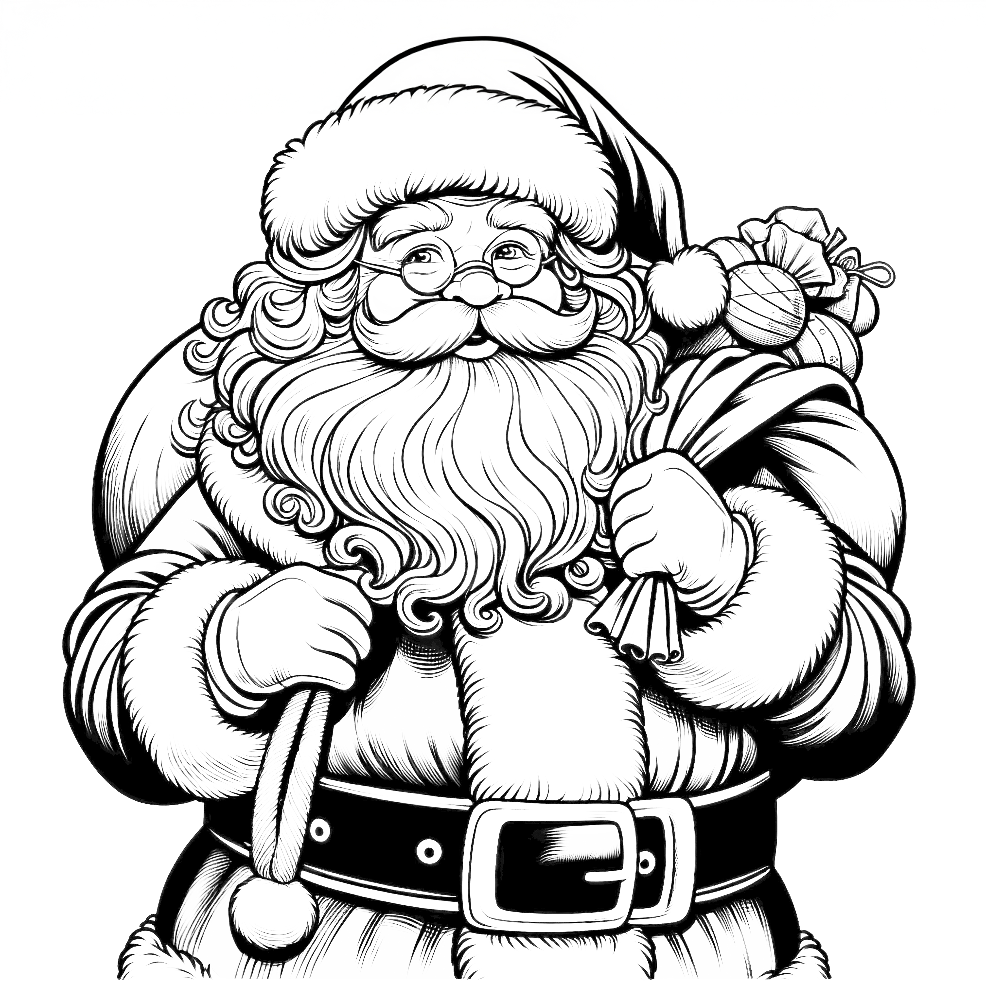 Santa Claus coloring page free