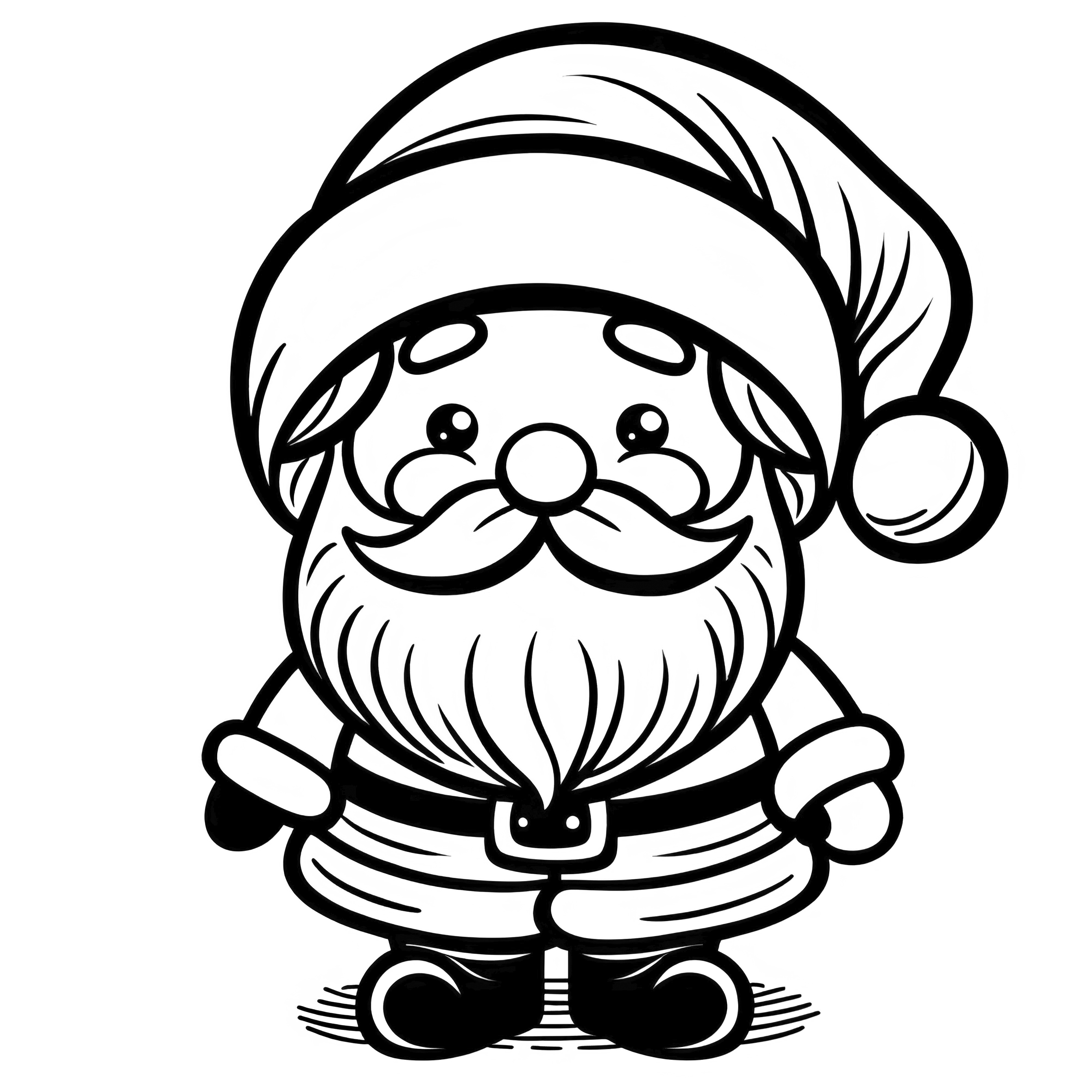 Santa Claus to color: Simple and free