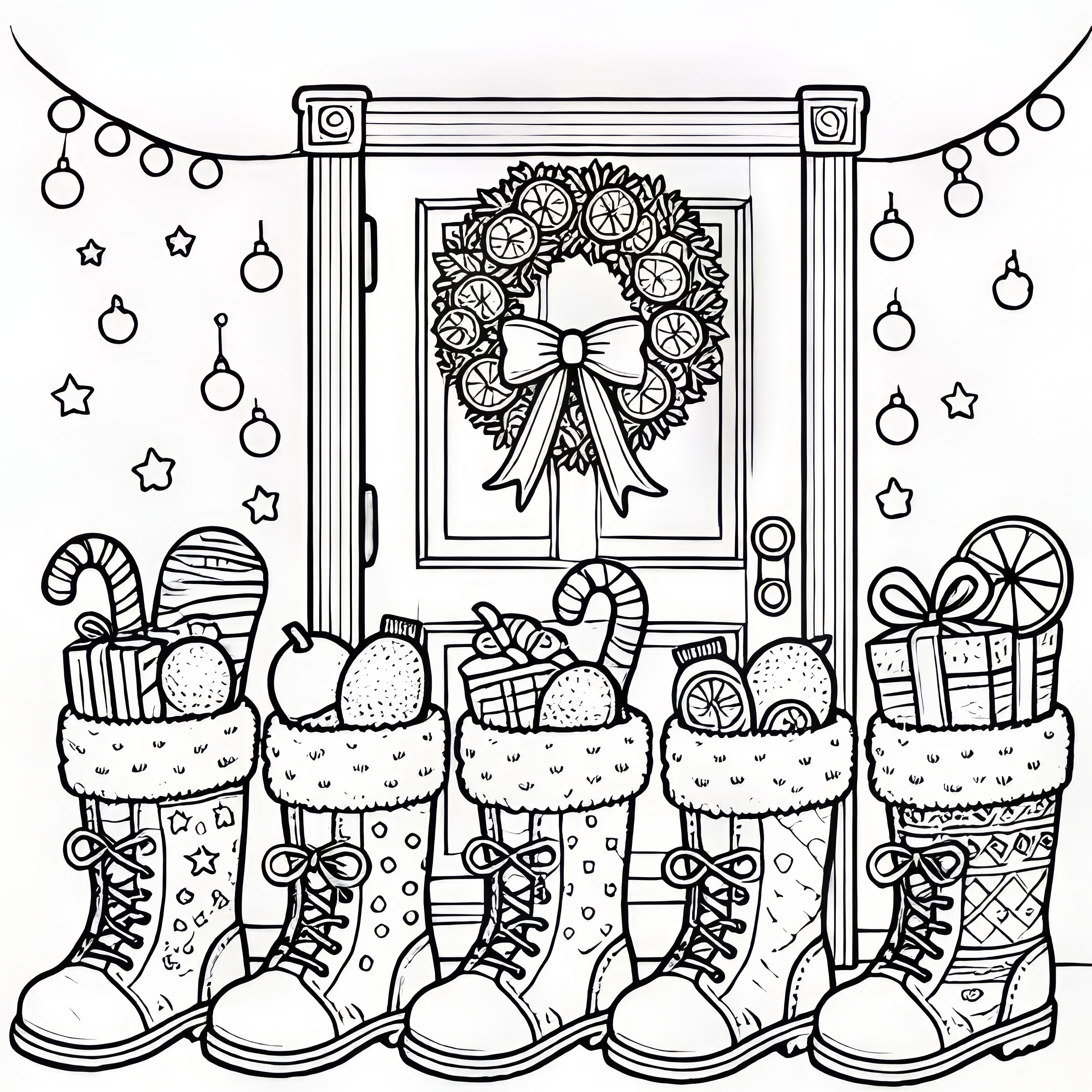 Nikolaus boot: free coloring picture