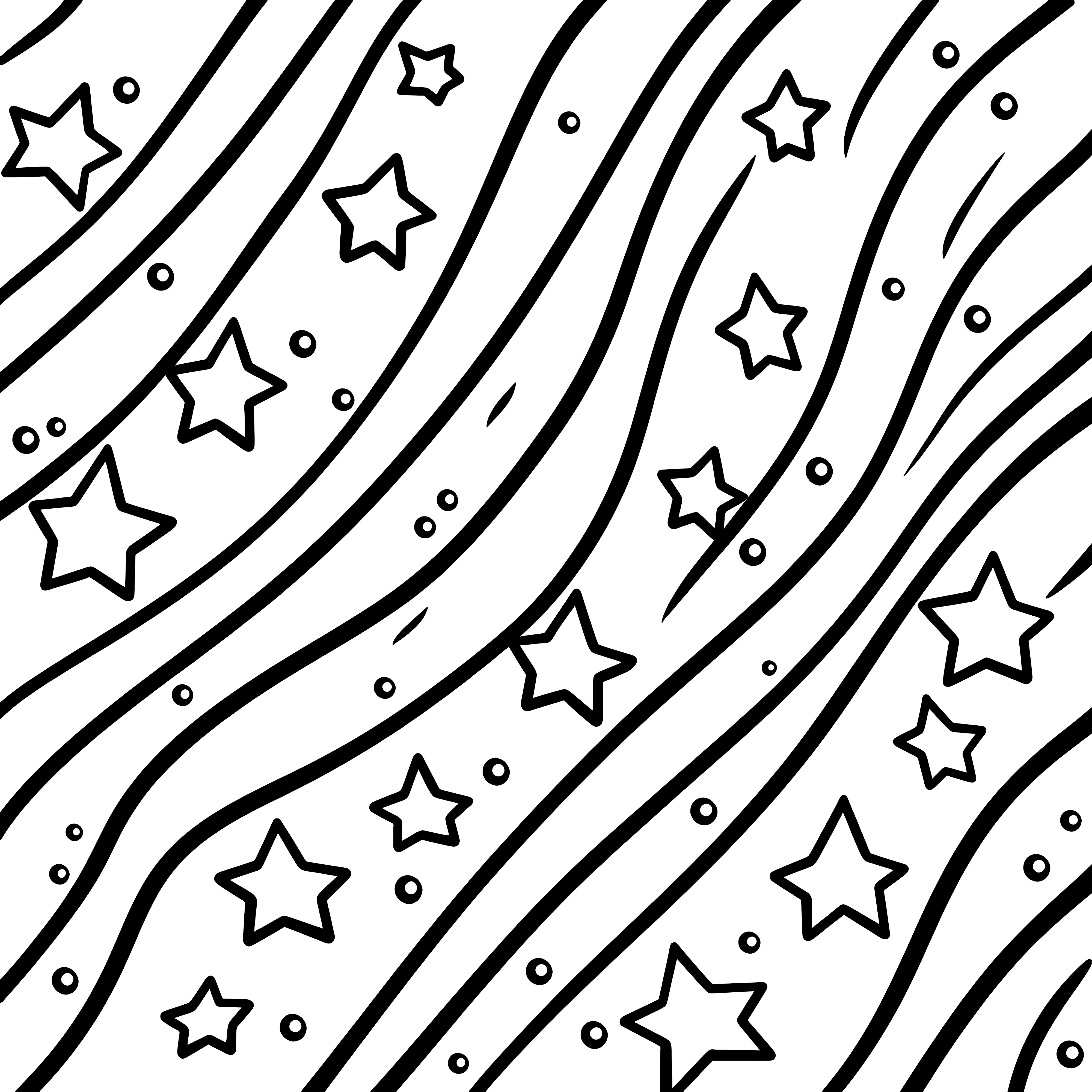 Stars: Coloring picture for New Year's Eve