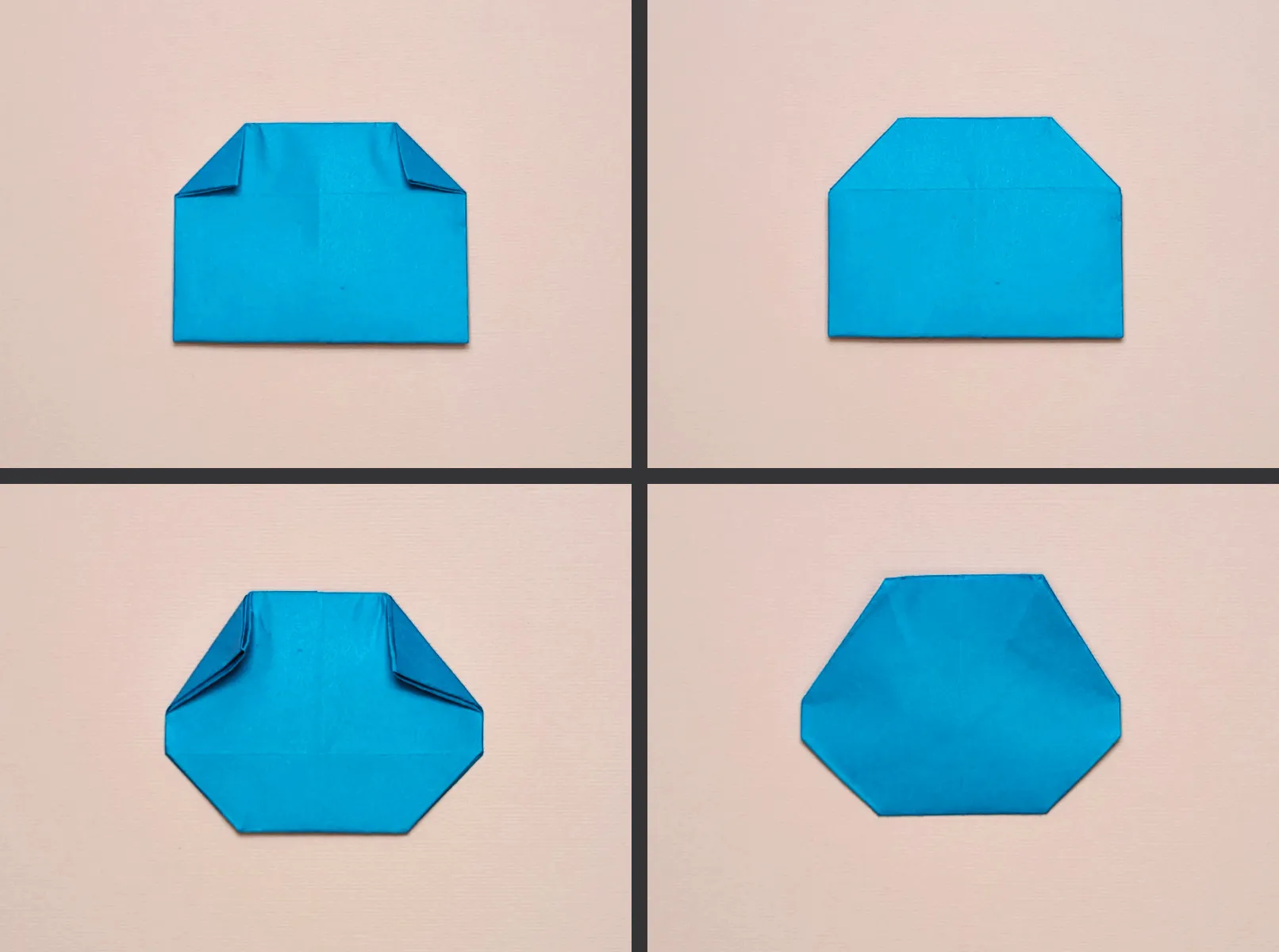 Origami sniego žmogus: žingsnis po žingsnio instrukcijos su nuotraukomis. 3 paveikslėlis