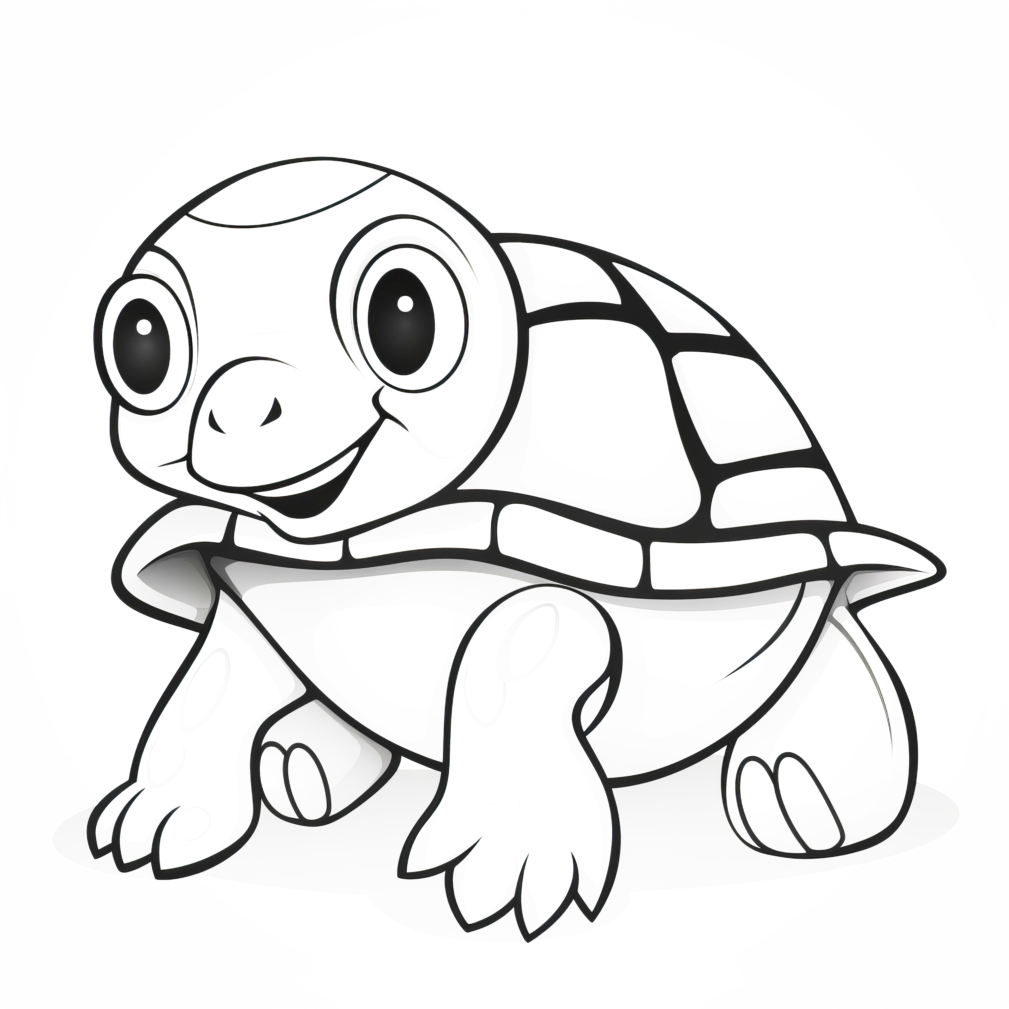 Baby skildpadde malebillede - Gratis download & male