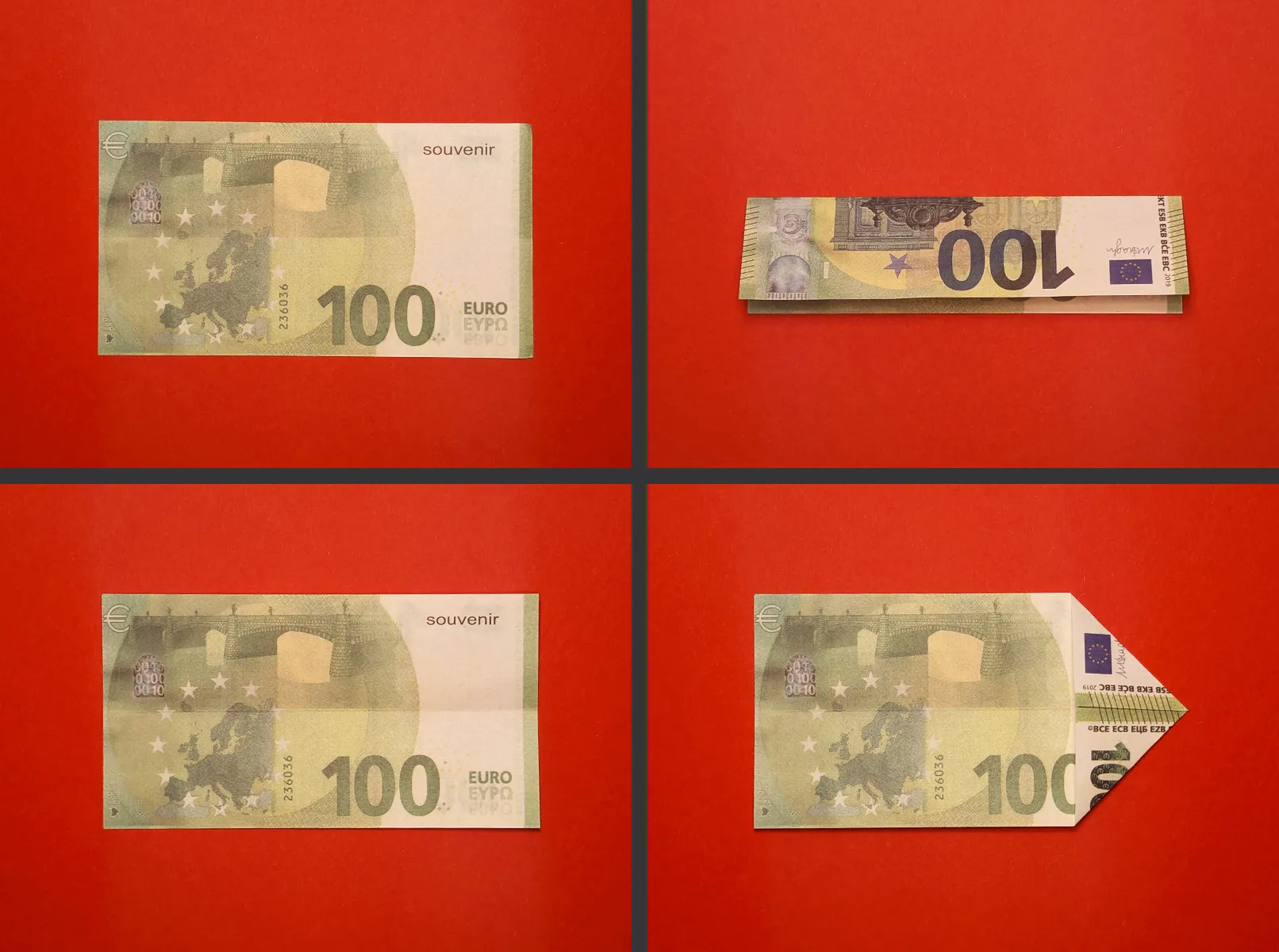 Złożyć choinkę z banknotu: Przewodnik krok po kroku z zdjęciami. Zdjęcie 1