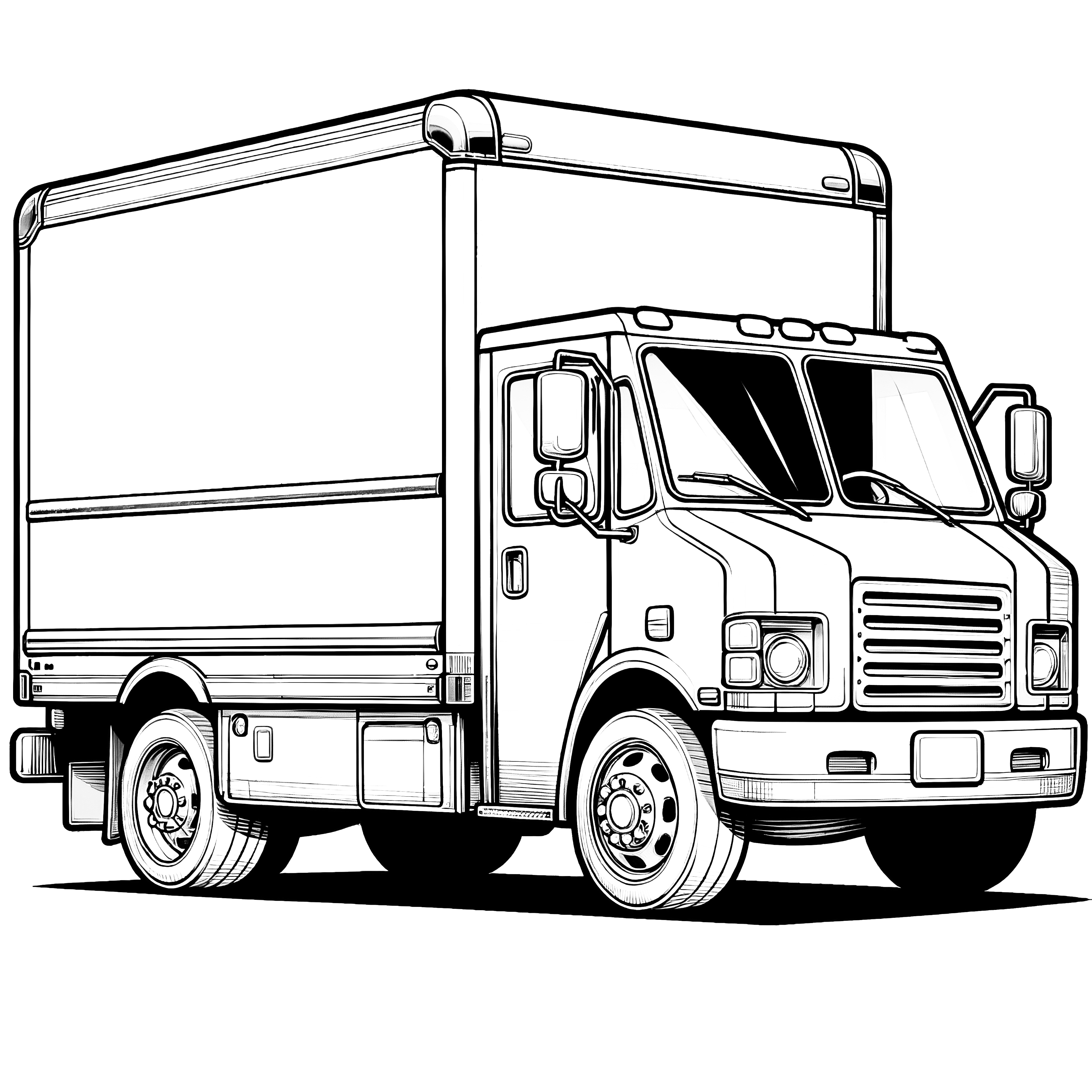 Coloriage de camion : Téléchargement gratuit