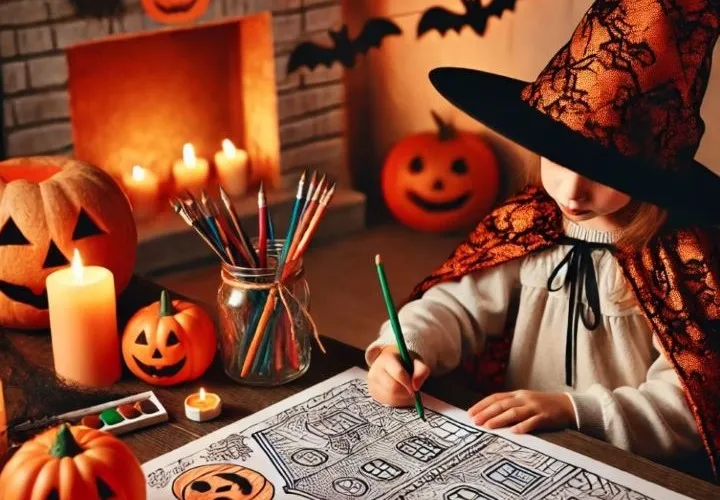 Halloween pictures for coloring (free)