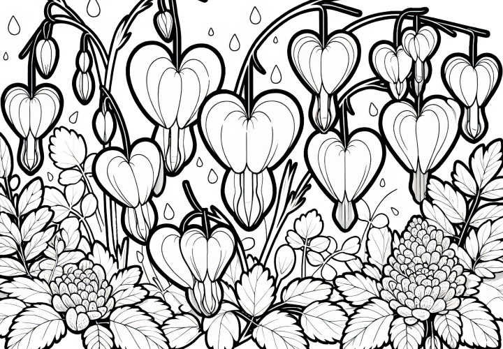 Tearful heart: Download coloring page for free