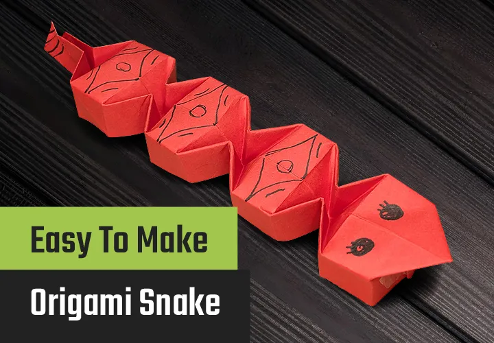 Folding jumping origami snake: Instructions with video and photos - Variation 2