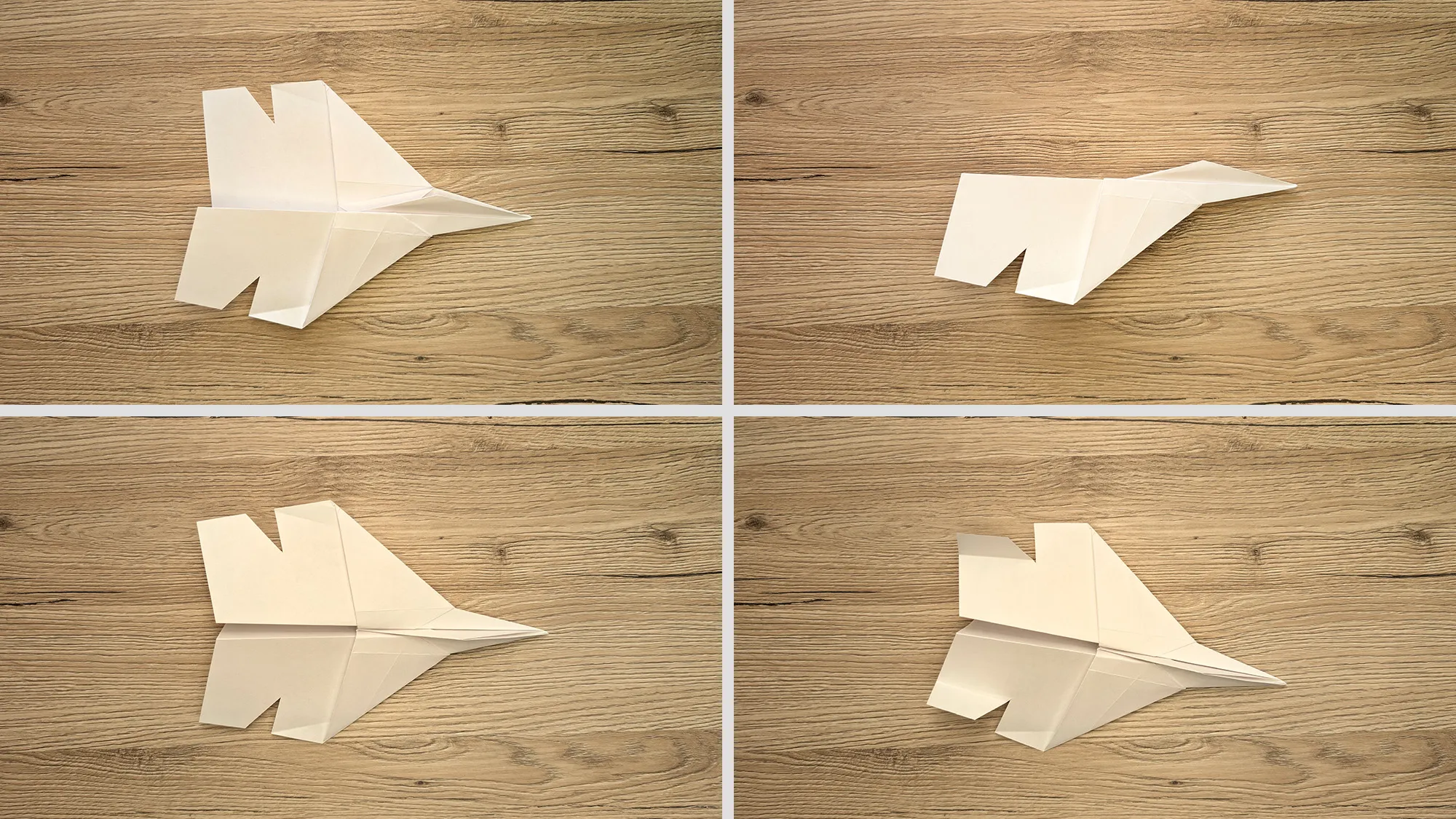 Origami F-15 Eagle: Petunjuk dengan foto dan deskripsi teks. Gambar 6