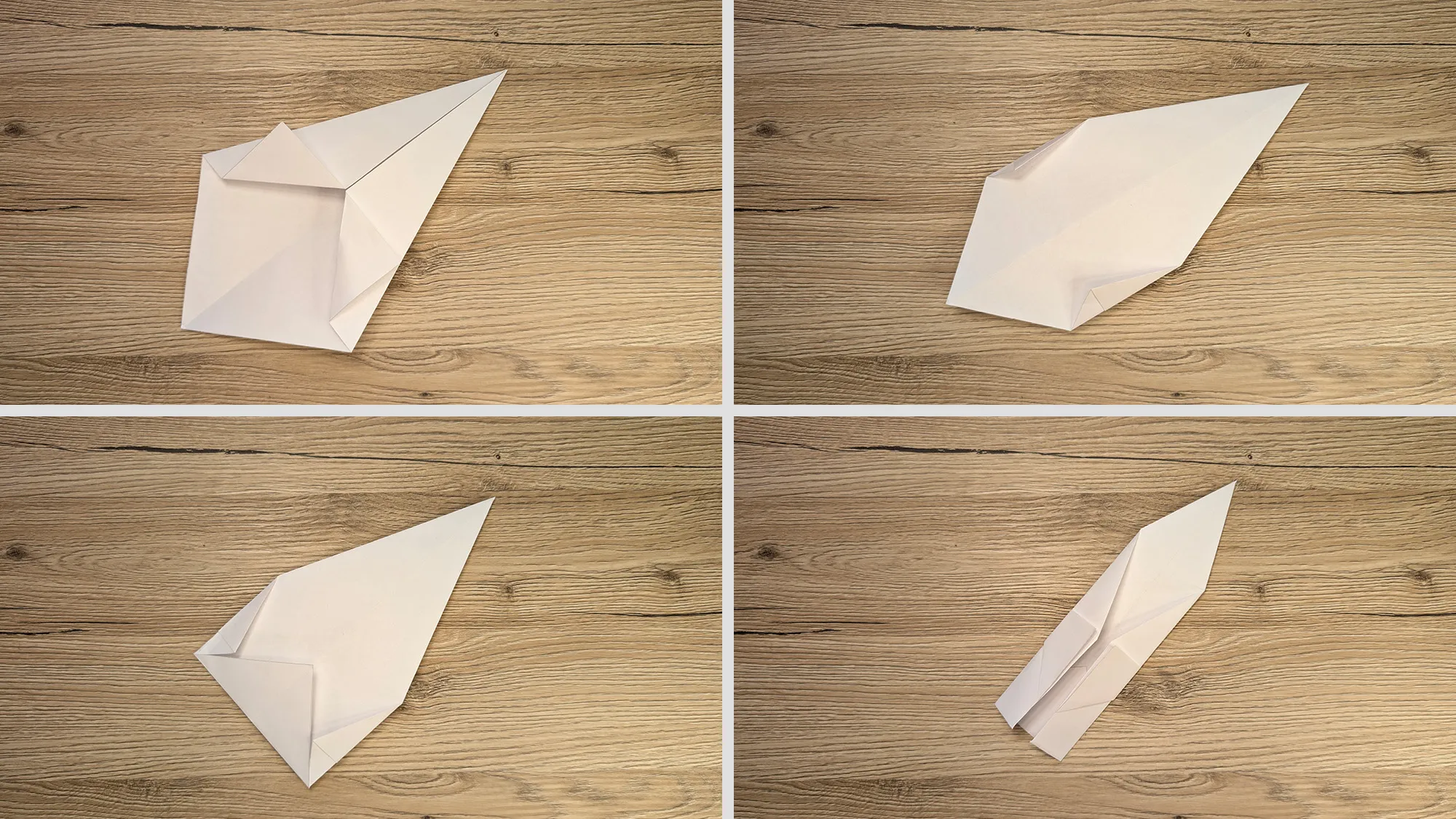 Origami Klappmesser: Die Anleitung mit Fotos und Textbeschreibung. Das Bild 3