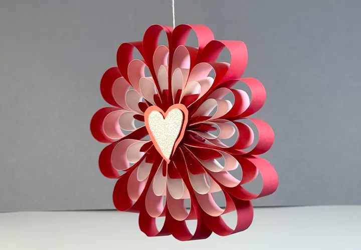 Decorazione a forma di cuore in 3D per San Valentino: istruzioni con foto e video