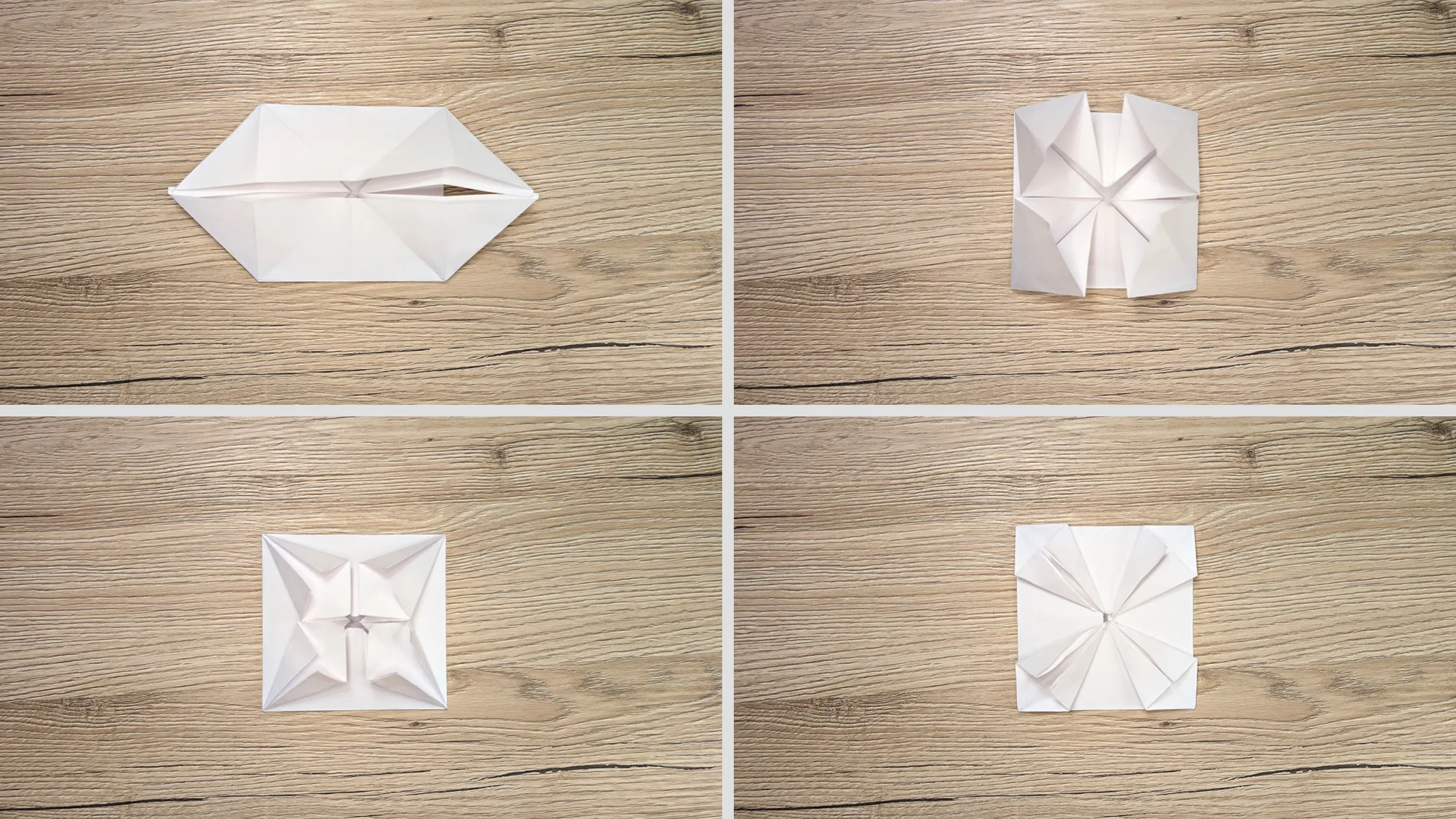 Origami shuriken: Trin-for-trin vejledning med billeder og beskrivelse. Billede 3