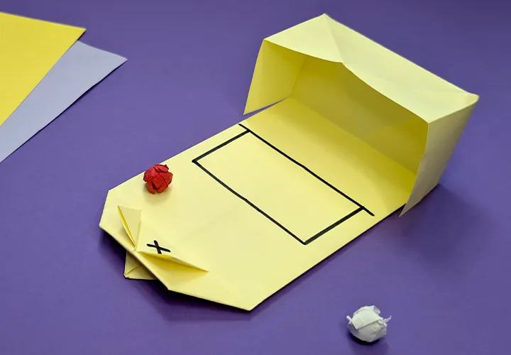 Origami football game: Instructions with video, photos, and description